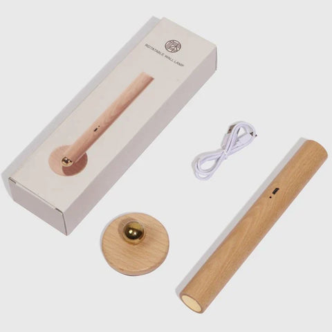 Aura Holz Wandlampe - Für Stimmungsvolle Flexible Beleuchtung