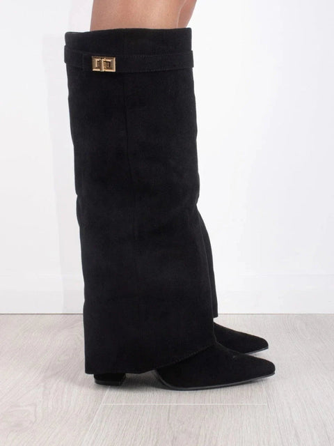 Luxe Wildleder Overknee Stiefel für Damen – Komfort und Klasse