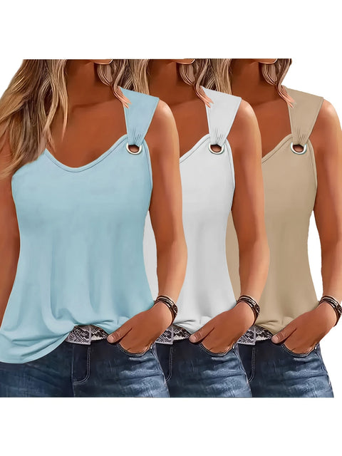 Damen Tanktops 3-Pack – Sommerfest und Locker