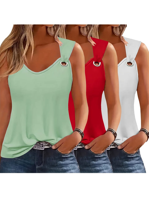 Damen Tanktops 3-Pack – Sommerfest und Locker