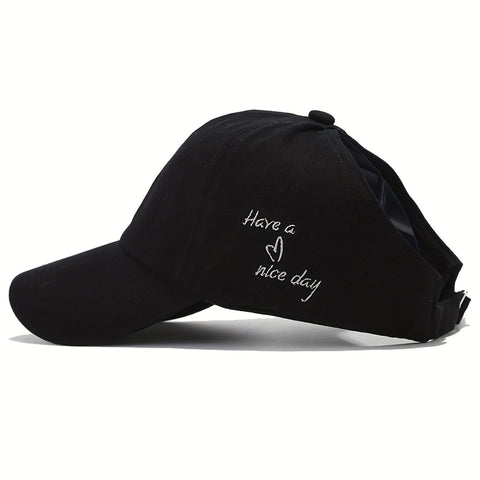 Damen Baseballcap mit Pferdeschwanzöffnung – Leicht und Atmungsaktiv