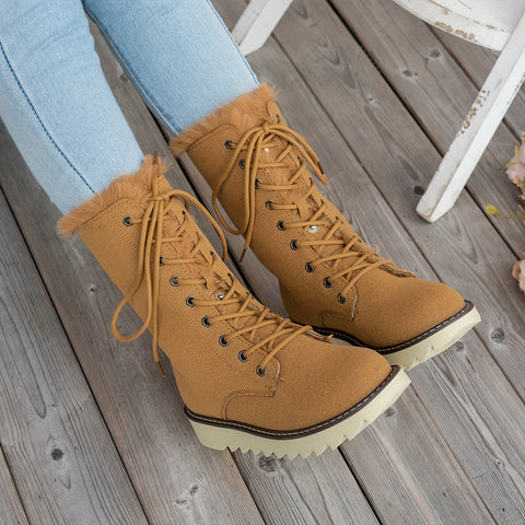 Lieke Winterstiefel mit Schnürsenkeln - Für Stil und Wärme
