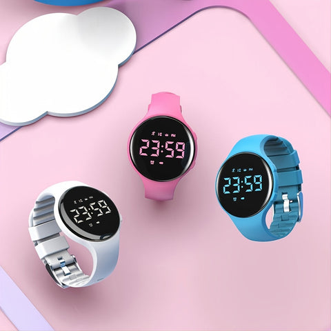 LED Digitaler Schrittzähler Uhr mit Vibrationsalarm – Fitness Tracker für Kinder