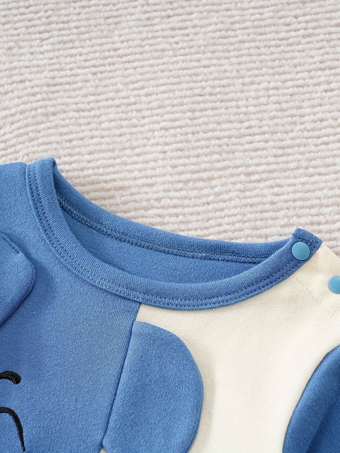 Süßer Elefanten-Overall für Babys – Perfekt für den Herbst und Winter