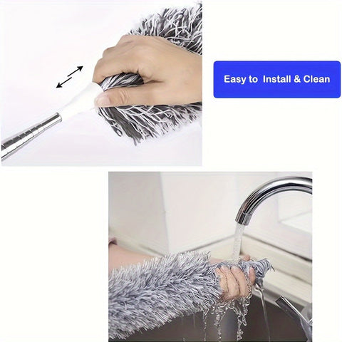 FlexiClean Teleskopstaubwischer – Verstellbar und Flexibel