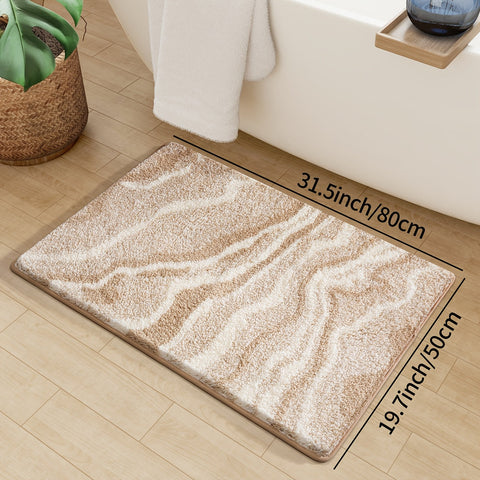 Fluffy Flocking Badmat – Absorbierend und Weich für Badezimmer oder Küche