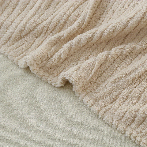 CuddleMe Baby Decken – Multifunktionale Kapuzen-Decke mit Khaki Streifen für Babys