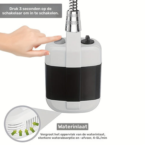 Tragbare Campingdusche – Handheld mit Wasserfiltersystem