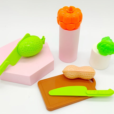 Bildungs-Spielzeugset mit Lebensmitteln, Obst und Gemüse – Perfekt für frühes Lernen und Rollenspiele