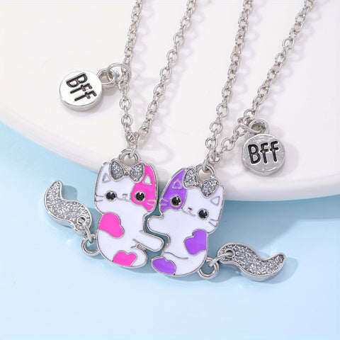 BFF Katzenhalsketten-Set - Für Freundschaft und Stil