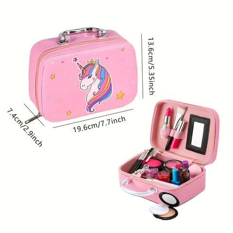 Deluxe Einhorn Make-up Tasche – Echte Kosmetik und Accessoires für Mädchen