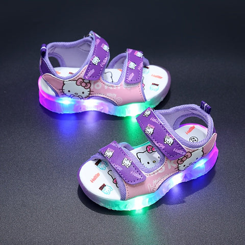 Sanrio Leuchtende Mädchensandalen – Bequeme und Atmungsaktive Sommerschuhe