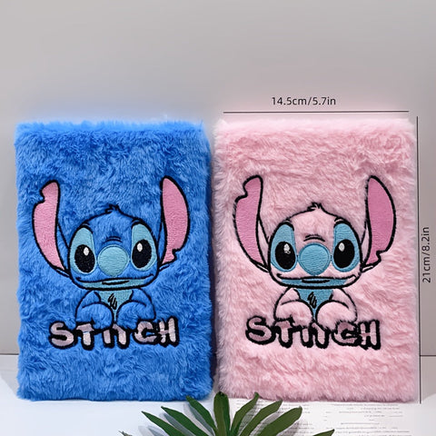 Stitch Plüsch Tagebuch – Kawaii Cartoon Notizbuch für Erwachsene und Kinder