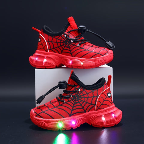 SpinnenWeb LED Sneakers - Strahlende Abenteuer für Kinder