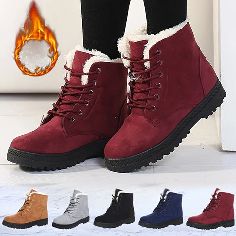 Damen Stilvolle Winter Stiefeletten - Halte deine Füße Warm und Bequem