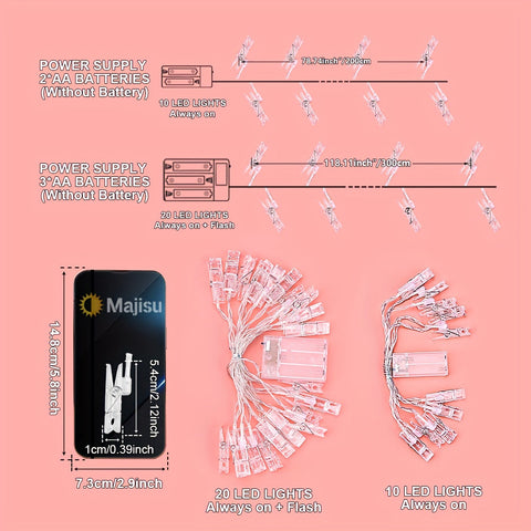 ClipGlow LED Fotolampe - Magische Lichterkette mit Fotoclips