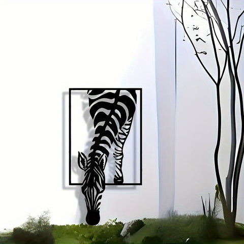 Zebra Silhouette Wanddekoration - Stilvolle Eleganz für Deinen Raum