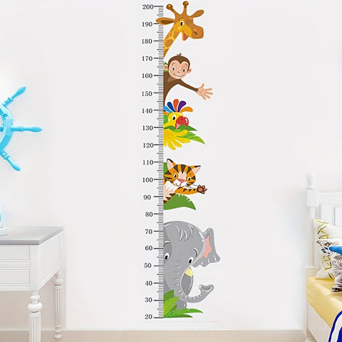 Tierwachstumsmesser Wandsticker - Spielerisches Messen für Kinder