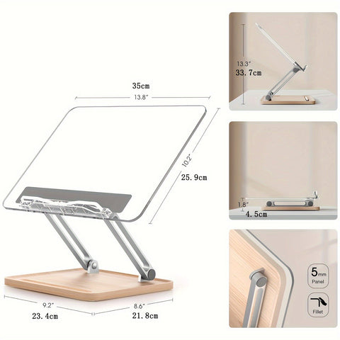 Ergonomischer Acryl-Leseständer – Verstellbar und Stilvoll