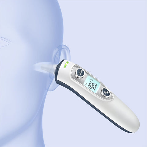 2-in-1 Digitale Thermometer mit Schneller 1-Sekunden Messung – Geeignet für Stirn und Ohr