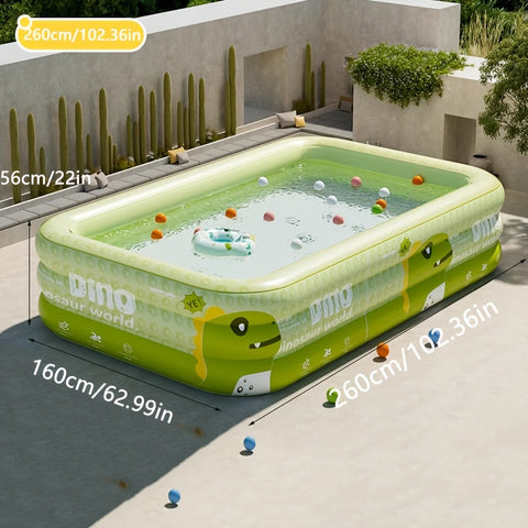 Dino Aufblasbares Schwimmbad – Sicher, Verspielt und Komfortabel