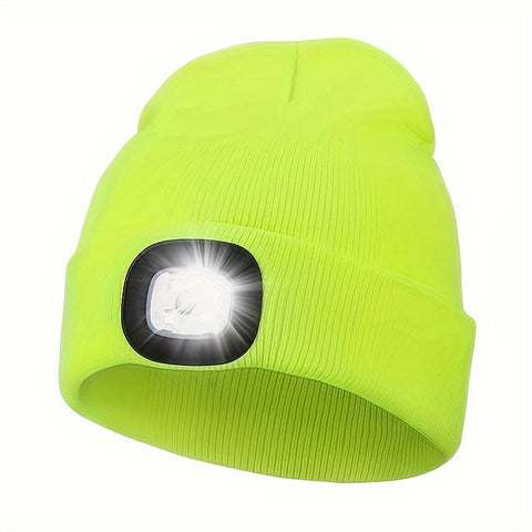 Unisex Beanie mit LED Licht – Praktische Beleuchtung für Abendspaziergänge
