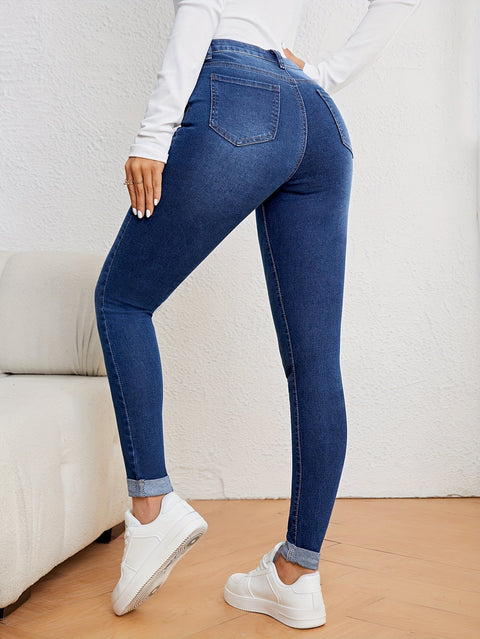 Casual Skinny Jeans für Damen – Medium Stretch, Ideal für Alle Jahreszeiten
