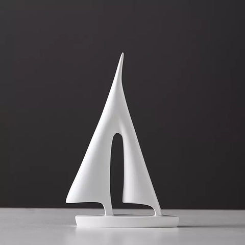 Maritime Segelboot Skulptur - Elegante Dekoration für Zuhause