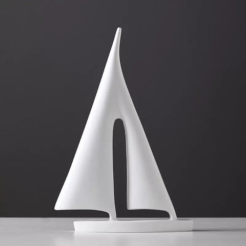 Maritime Segelboot Skulptur - Elegante Dekoration für Zuhause