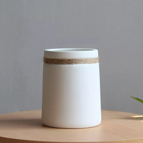 Natürliche Jute Vase - Stilvolle Dekoration für Zuhause