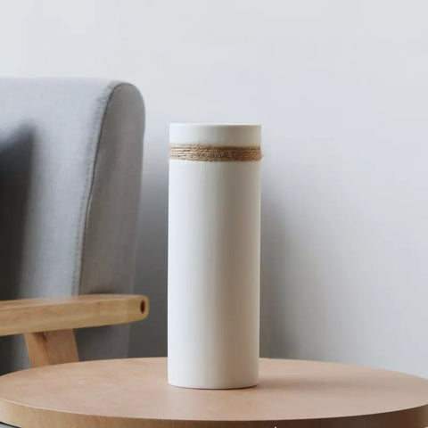 Natürliche Jute Vase - Stilvolle Dekoration für Zuhause