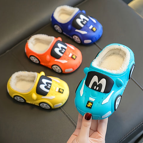 Fröhliche Auto Hausschuhe für Kinder - Spielerisch und Bequem für Zu Hause