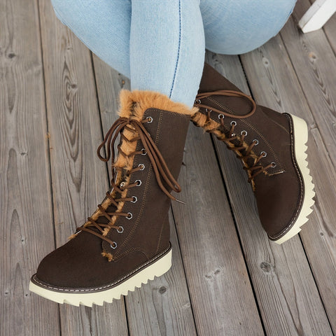 Lieke Winterstiefel mit Schnürsenkeln - Für Stil und Wärme