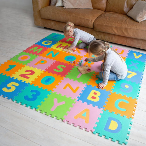 KidPuzzle - XL Zahlen & Alphabet Puzzlematte