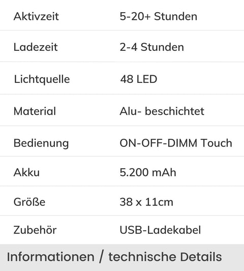 LumiTouch Tischlampe – Dimmbares LED mit Touchbedienung