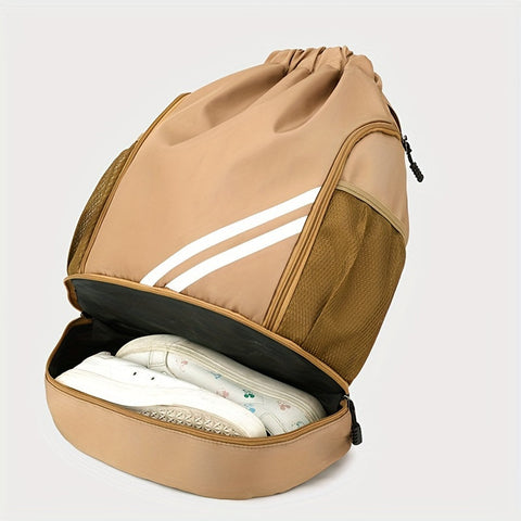 Stylische Nylon-Gymtasche mit Kordelzug – Praktisch und Wasserdicht für Sport und Reisen