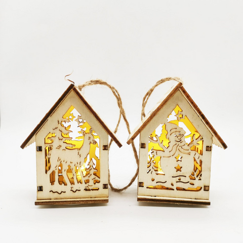 Holz Weihnachtsdekoration Set – Magisch und stimmungsvoll