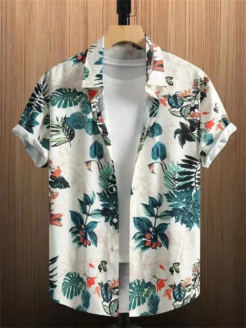 TropicWave Palmprint Hemd – Lässig und Stilvoll für Herren