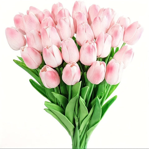 Set von 15 Realistischen Kunst-Tulpen – Perfekt für Hochzeiten, Feiern und Wohnungsdekoration