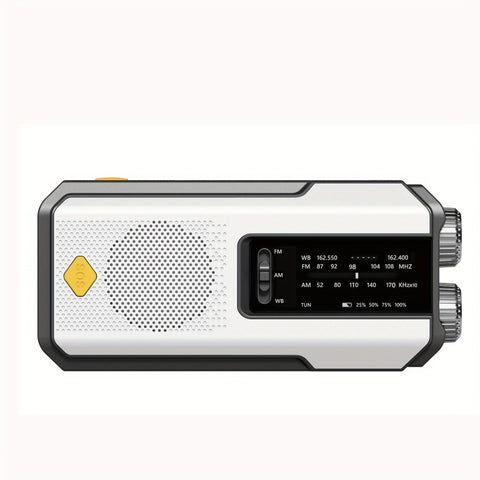 Daykit Tragbares AM/FM Radio – Mit Solarpanel und Taschenlampe