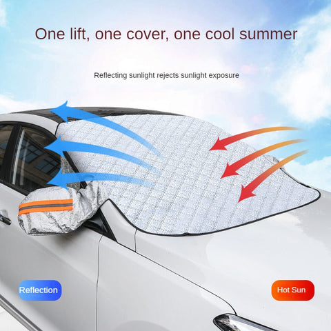 Universelle Auto-Vorhangabdeckung – Schutz vor Sonne und Schnee