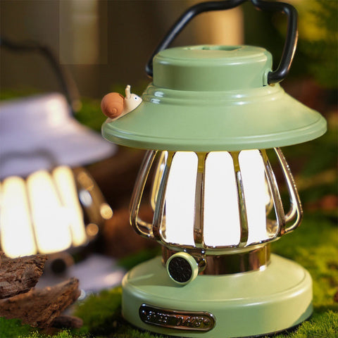 SnailGlow Tragbare Campinglampe – USB Aufladbare Nachtlampe