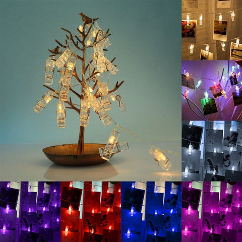ClipGlow LED Fotolampe - Magische Lichterkette mit Fotoclips