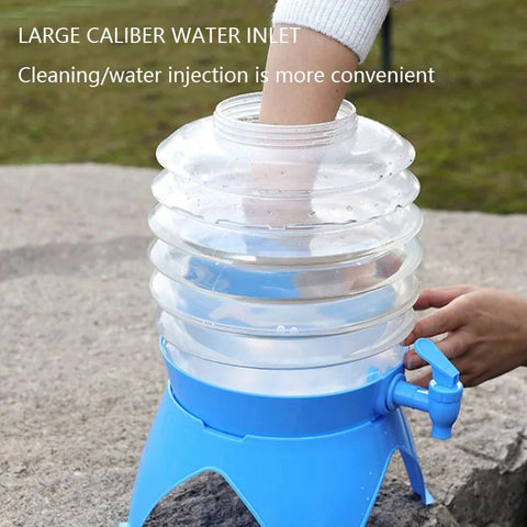 Tragbarer Faltbarer Wassereimer – 3,5L mit Klapphahn