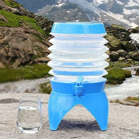 Tragbarer Faltbarer Wassereimer – 3,5L mit Klapphahn