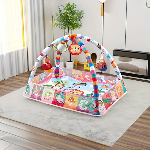 Happy Play Gym - Bunte Spielzelt mit Zubehör für Babys