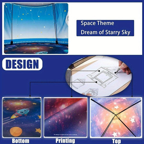 Galaxy Explorer Pop-up Spielzelt - Weltraum-Thema für drinnen und draußen