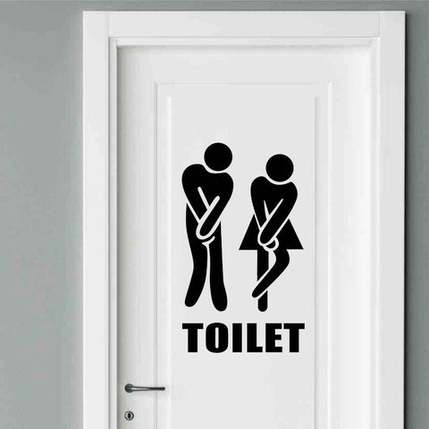 Fröhliche Toilettenaufkleber - Für Ein Kreatives Badezimmer