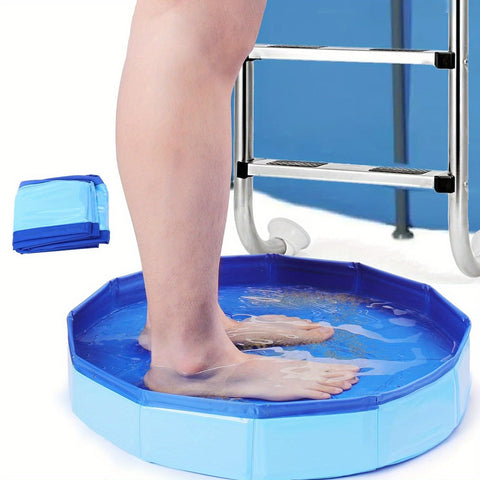 Tragbares Faltbares Fußbad – Einfache Eingangsfußwaschanlage für den Pool