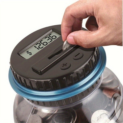 Digitale Münzzählmaschine Sparschwein - Mit LCD-Display für automatische Zählung und große Kapazität